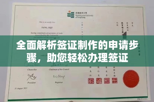 仪陇全面解析签证制作的申请步骤，助您轻松办理签证
