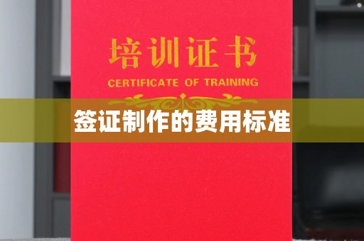 仪陇签证制作的费用标准