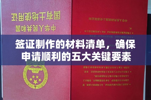 仪陇签证制作的材料清单，确保申请顺利的五大关键要素