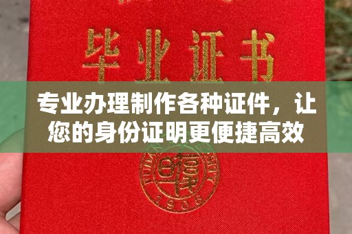 仪陇专业办理制作各种证件，让您的身份证明更便捷高效