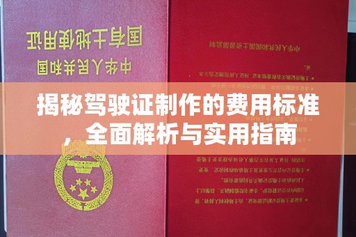 仪陇揭秘驾驶证制作的费用标准，全面解析与实用指南