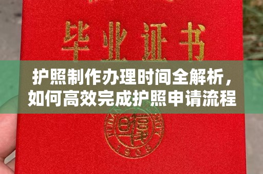 仪陇护照制作办理时间全解析，如何高效完成护照申请流程