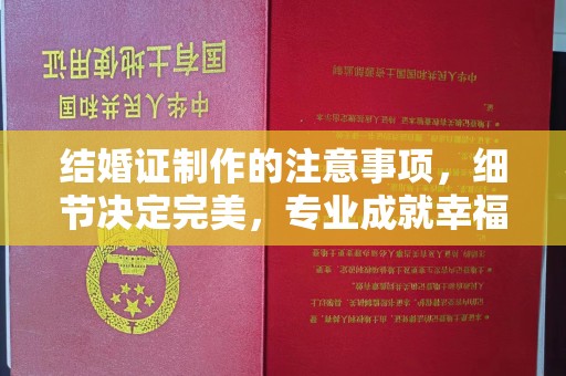仪陇结婚证制作的注意事项，细节决定完美，专业成就幸福