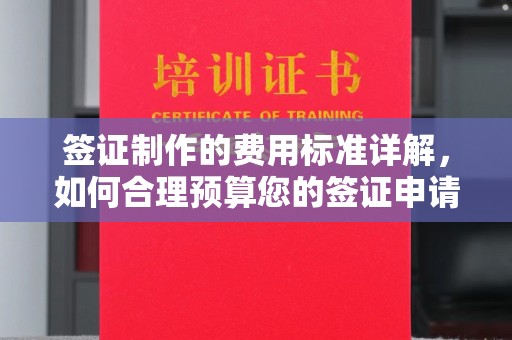仪陇签证制作的费用标准详解，如何合理预算您的签证申请成本